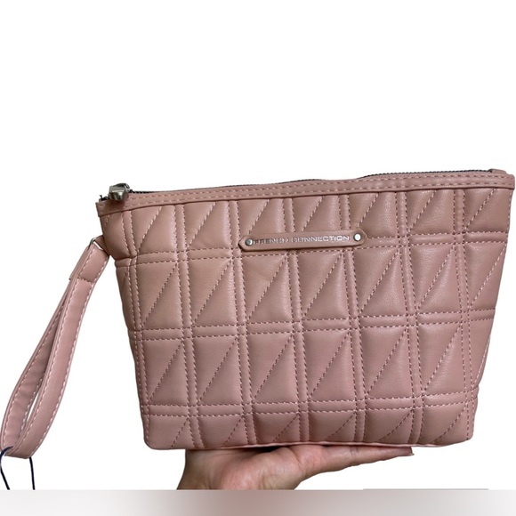 French Connection Bags | Box Quilt Cosmetic Pouch | Color: Rose - Picture 8 of 12